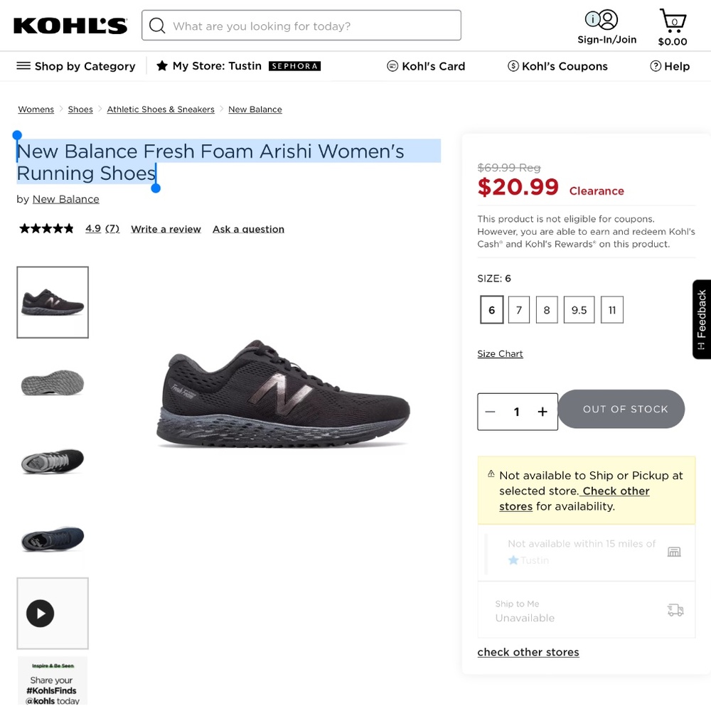 New Balance Fresh Foam Arishi Women's Running Shoes